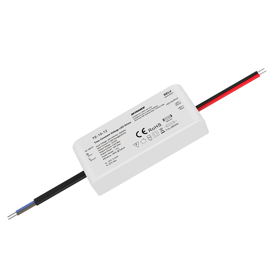 220V Input Voltage 12V 10W  Triac Dimmable LED Driver TE-10-12